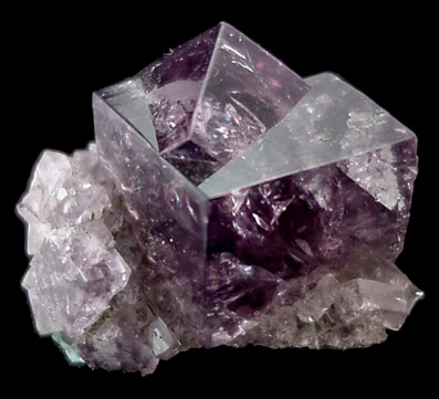 Fluorite (twinned crystals) from Frazer's Hush Mine, Rookhope, Weardale, County Durham, England