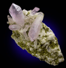 Quartz var. Amethyst with Epidote from Piedra Parada, near Las Vigas, Tatatila, Veracruz, Mexico