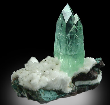 Apophyllite on Quartz from Pune District, Maharashtra, India