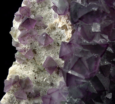 Fluorite on Quartz from Pine Canyon Deposit, Grant County, New Mexico