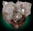 Quartz var. Amethyst on Goethite from Clifton, Fylde, England