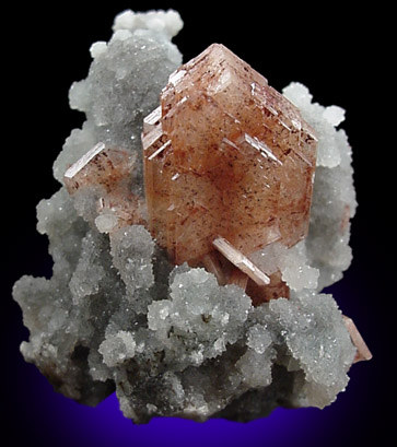 Stilbite on Quartz from Lonavale, Maharashtra, India