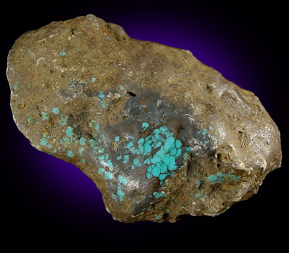 Turquoise from Tombstone District, Cochise County, Arizona