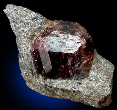 Almandine Garnet from Garnet Ledge, east shore of Stikine River Delta, 11 km north of Wrangell, Alaska