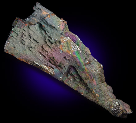 Hematolite (iridescent stalactites) from Peters Mountain, Alleghany County, Virginia