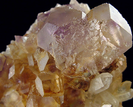 Fluorite and Quartz on Dolomite from Shangbao Mine, Leiyang, Hunan, China