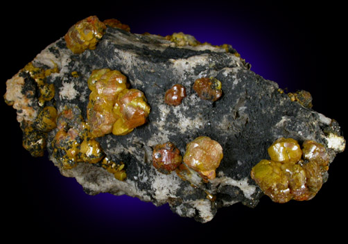 Mimetite var. Campylite from Caldbeck Fells, English Lake District, Cumberland, England