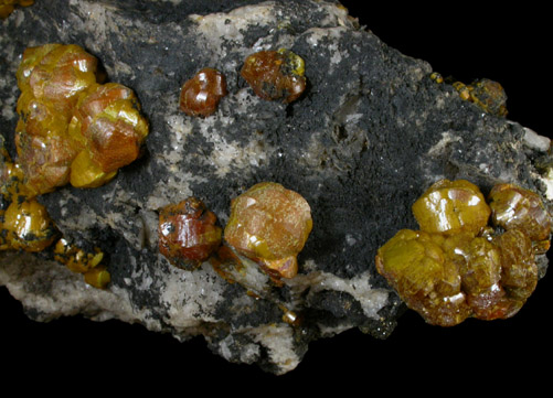 Mimetite var. Campylite from Caldbeck Fells, English Lake District, Cumberland, England