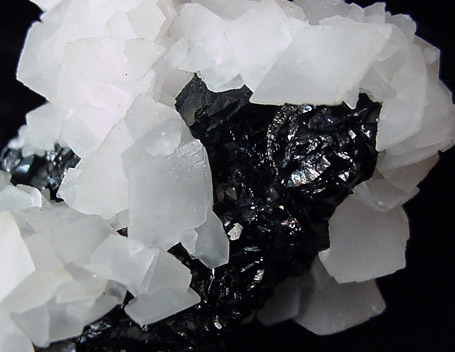Calcite on Sphalerite from West Cumberland Iron Mining District, Cumbria, England