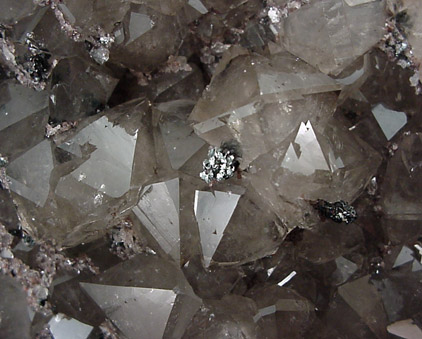 Quartz var. Smoky with Hematite from West Cumberland Iron Mining District, Cumbria, England