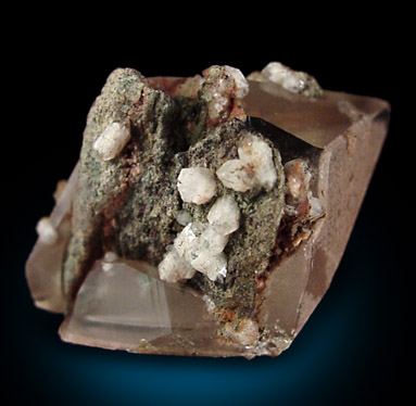 Calcite with Copper inclusions from Copper Falls Mine, Keweenaw Peninsula Copper District, Michigan