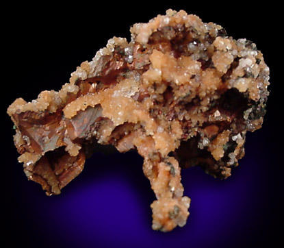 Datolite on Copper from Keweenaw Peninsula Copper District, Michigan