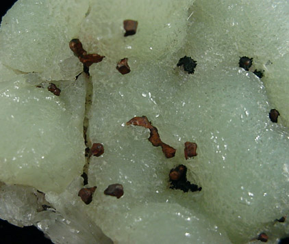 Prehnite with Copper crystals from Tamarack Mine, Calumet, Houghton County, Michigan