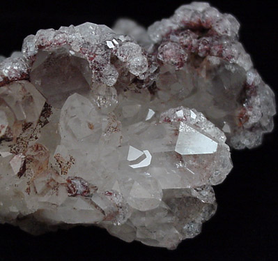 Analcime, Quartz, Hematite from Cliff Mine, Phoenix, Keweenaw County, Michigan