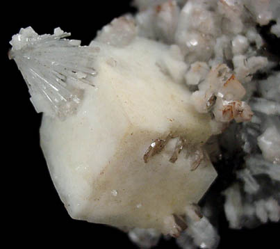 Hemimorphite with Dolomite from Santa Eulalia District, Aquiles Serdán, Chihuahua, Mexico