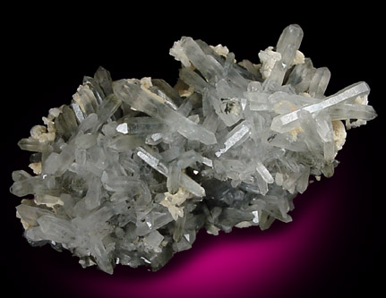 Quartz, Calcite, Chlorite from Naica Mine, Saucillo, Chihuahua, Mexico