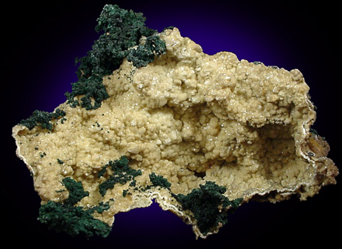 Malachite and Dolomite from Tsumeb Mine, Otavi-Bergland District, Oshikoto, Namibia