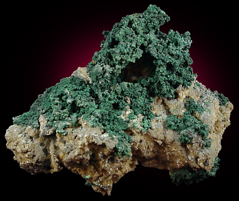 Malachite and Dolomite from Tsumeb Mine, Otavi-Bergland District, Oshikoto, Namibia