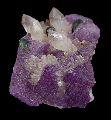 Fluorite, Quartz, Hematite from Ten Strike Mine, Graham County, Arizona