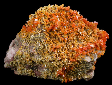 Vanadinite from Thunderbird Mine, Pinal County, Arizona