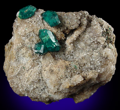 Dioptase from Altyn-Tyube, 66 km east of Karagandy, Karaganda Oblast', Kazakhstan (Type Locality for Dioptase)