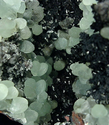 Smithsonite, Goethite, Calcite from San Antonio el Grande Mine, Level 8, Santa Eulalia, Chihuahua, Mexico