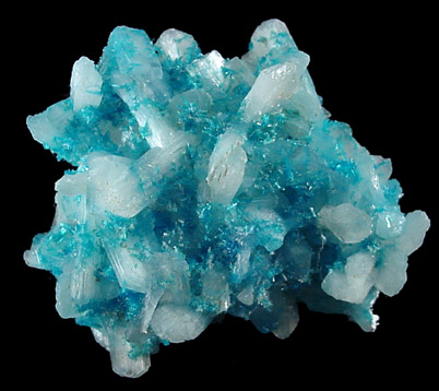 Cavansite on Stilbite from Wagholi Quarry, Maharashtra, India