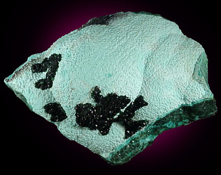 Malachite on Chrysocolla from L'Etoile du Congo Mine, Lubumbashi, Katanga Copperbelt, Haut-Katanga Province, Democratic Republic of the Congo