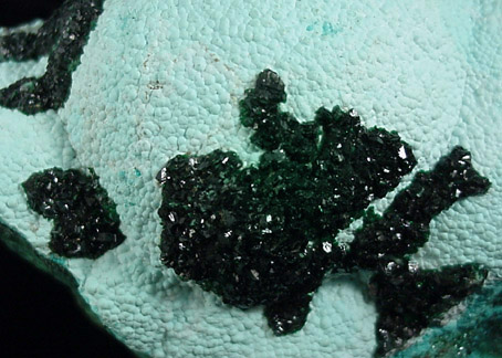 Malachite on Chrysocolla from L'Etoile du Congo Mine, Lubumbashi, Katanga Copperbelt, Haut-Katanga Province, Democratic Republic of the Congo