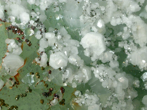 Fluorite, Quartz, Pyrite from Samine Fluorite Mine, Djebel el Hammam, 44 km southwest of Meknes, Morocco