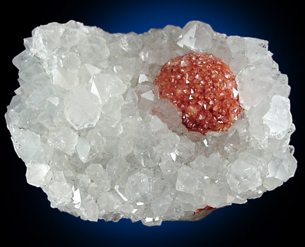 Fluorite on Quartz from Makodari, Nasik, Maharastra, India