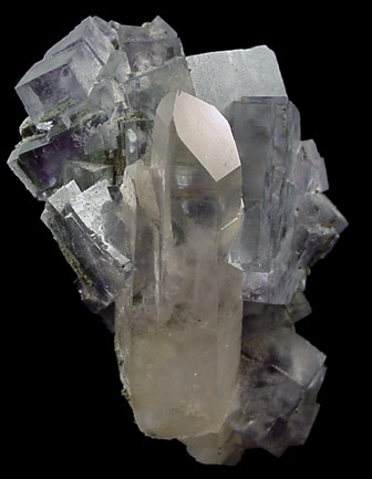 Fluorite and Quartz from Yaogangxian Mine, Nanling Mountains, Hunan Province, China