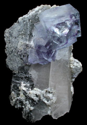 Fluorite and Quartz from Yaogangxian Mine, Nanling Mountains, Hunan Province, China