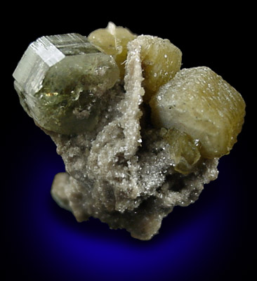 Fluorapatite and Siderite from Panasqueira Mine, Barroca Grande, 21 km. west of Fundao, Castelo Branco, Portugal