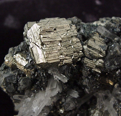 Pyrite, Tetrahedrite, Quartz from Sweet Home Mine, Buckskin Gulch, Alma District, Park County, Colorado