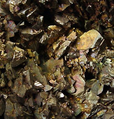 Chalcopyrite (rare sulfide mineral for this locality) from Tsumeb Mine, Otavi-Bergland District, Oshikoto, Namibia