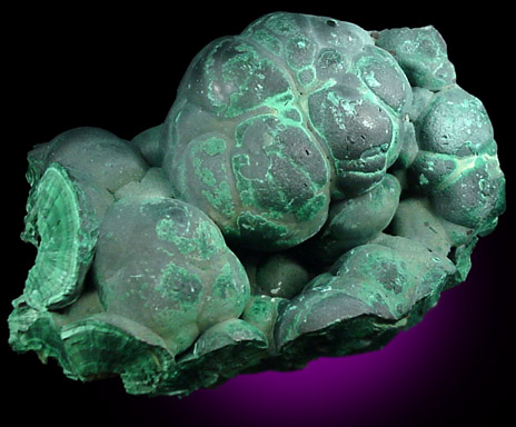 Malachite from Katanga Copperbelt, Lualaba Province, Democratic Republic of the Congo