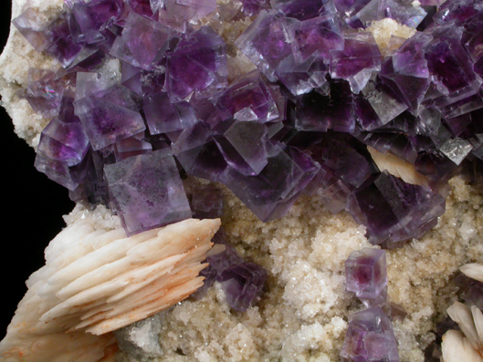 Fluorite and Barite from Caravia-Berbes District, Asturias, Spain