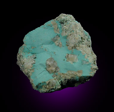 Turquoise from Turquoise Chief Mine, 11 km NW of Leadville, Lake County, Colorado