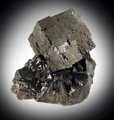Galena on Sphalerite from Elmwood Mine, Carthage, Smith County, Tennessee