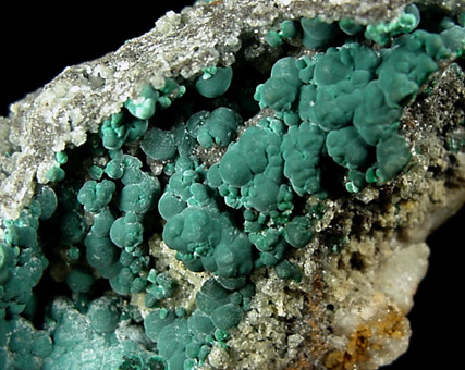 Malachite from Kelly Mine, Magdalena District, Socorro County, New Mexico