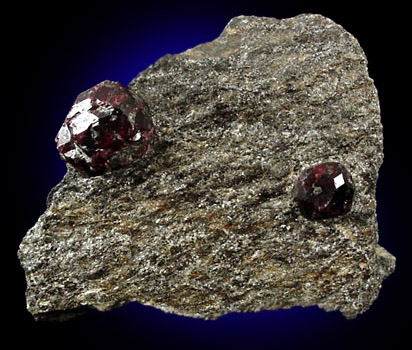 Almandine Garnet from Garnet Ledge, east shore of Stikine River Delta, 11 km north of Wrangell, Alaska