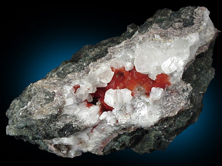Hematite on Quartz from Upper New Street Quarry, Paterson, Passaic County, New Jersey
