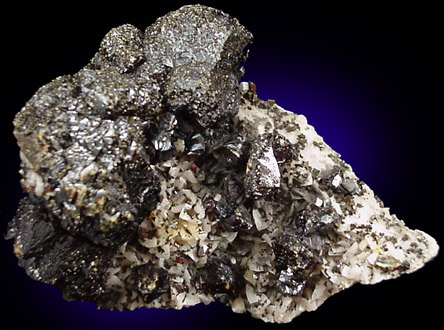 Sphalerite, Chalcopyrite, Dolomite from Eagle Picher Mine, Picher, Ottawa County, Oklahoma