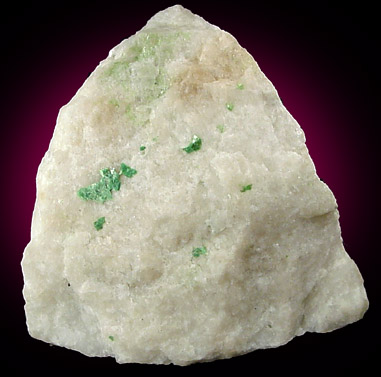 Torbernite from Chalk Mountain, Spruce Pine, Mitchell County, North Carolina