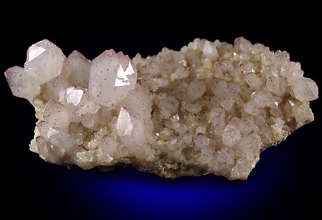 Quartz var. Amethyst with Hematite from Jonesville, Union County, North Carolina