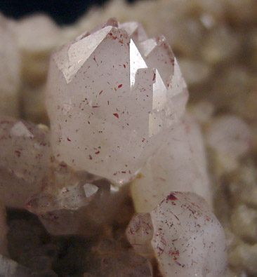 Quartz var. Amethyst with Hematite from Jonesville, Union County, North Carolina