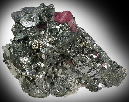 Tetrahedrite, Quartz, Rhodochrosite, Pyrite, Galena from Sweet Home Mine, Buckskin Gulch, Alma District, Park County, Colorado
