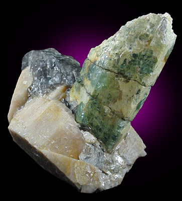 Beryl in Microcline from Deshong's Quarry, Leiperville, Delaware County, Pennsylvania