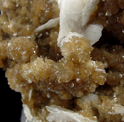 Stilbite with Calcite from Kibblehouse Quarry, Perkiomenville, Montgomery County, Pennsylvania